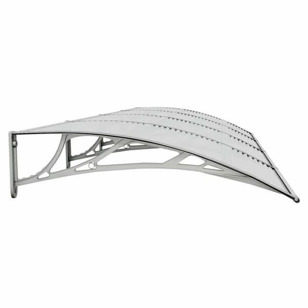 vidaXL Entrétak grå 150x100 cm polykarbonat