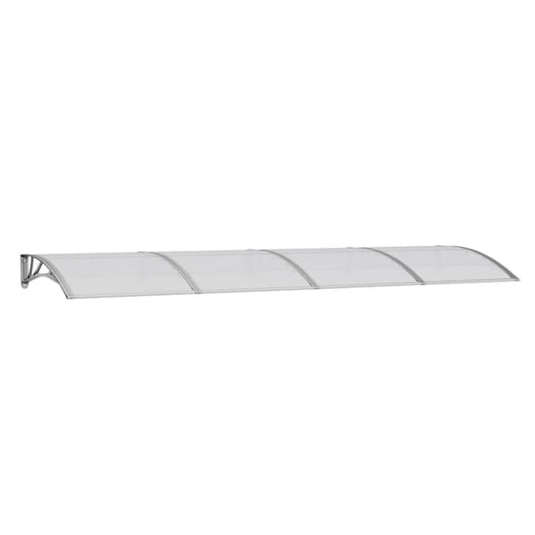 vidaXL Entrétak grå 150x100 cm polykarbonat