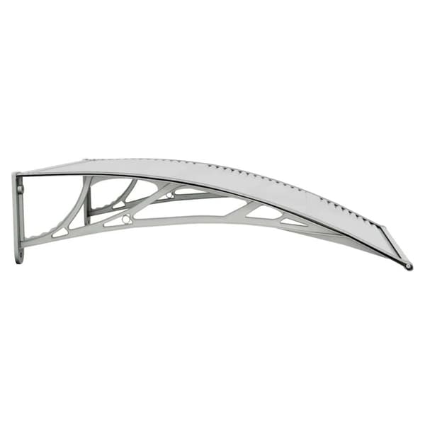 vidaXL dørbaldakin 100x75 cm polycarbonat grå og transparent