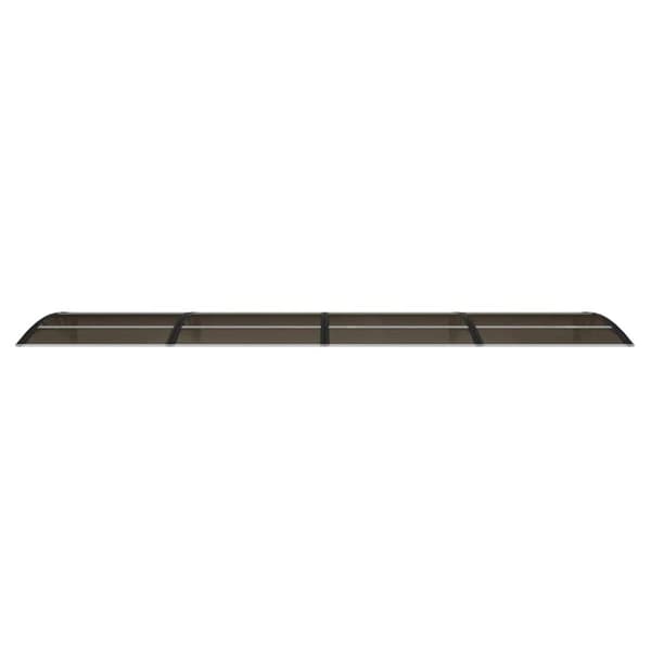vidaXL Entrétak svart 400x100 cm polykarbonat