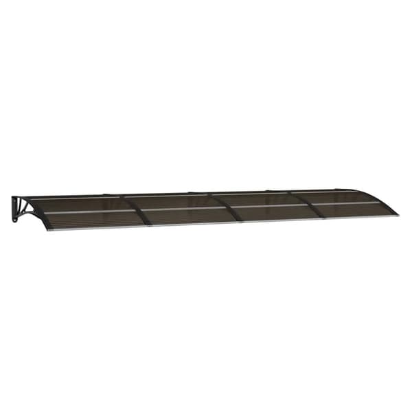 vidaXL dørbaldakin 350x100 cm polycarbonat sort