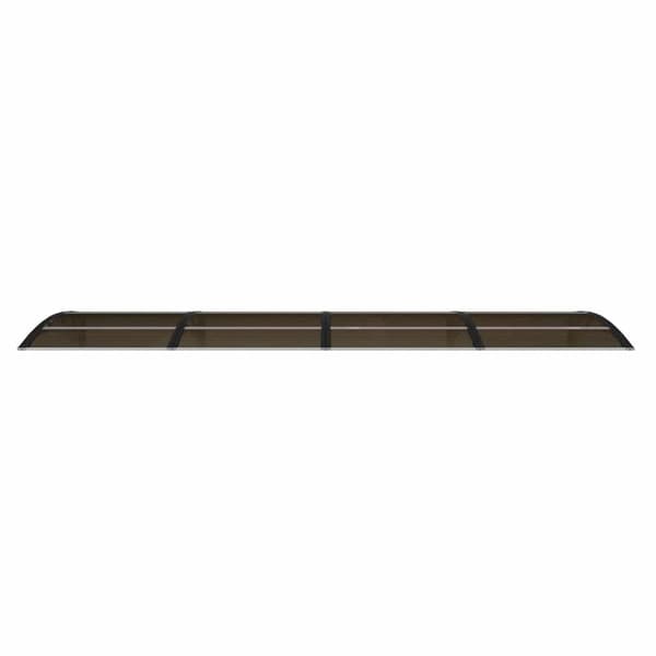 vidaXL Skjermtak svart 350x100 cm polykarbonat