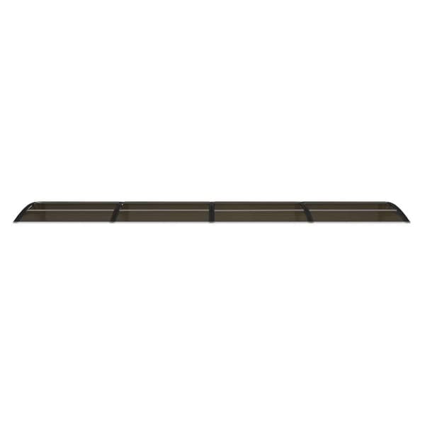 vidaXL Skjermtak svart 400x75 cm polykarbonat