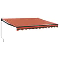 Miniatyrbillede 2 af 9: vidaXL foldemarkise 3,5x2,5 m stof og aluminium orange og brun