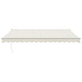 Miniatyrbillede 3 af 9: vidaXL foldemarkise manuel betjening 4x3 m stof aluminium creme