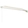 Miniatyrbillede 4 af 9: vidaXL foldemarkise manuel betjening 4x3 m stof aluminium creme