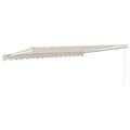 Miniatyrbillede 5 af 9: vidaXL foldemarkise manuel betjening 4x3 m stof aluminium creme