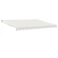 Miniatyrbillede 2 af 9: vidaXL foldemarkise manuel betjening 4x3 m stof aluminium creme