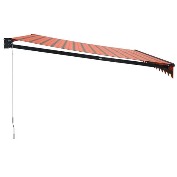vidaXL Sisäänkelattava markiisi oranssiruskea 4,5x3 m kangas/alumiini