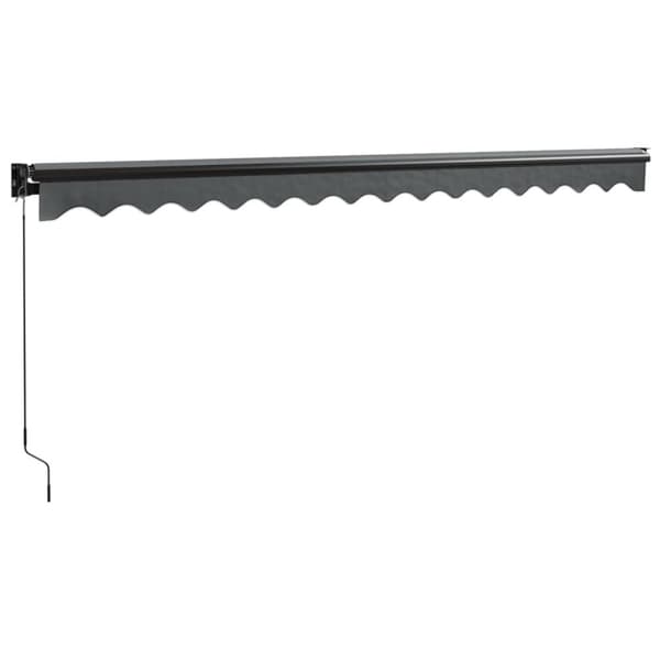 vidaXL Uttrekkbar markise antrasitt 4x3 m stoff og aluminium