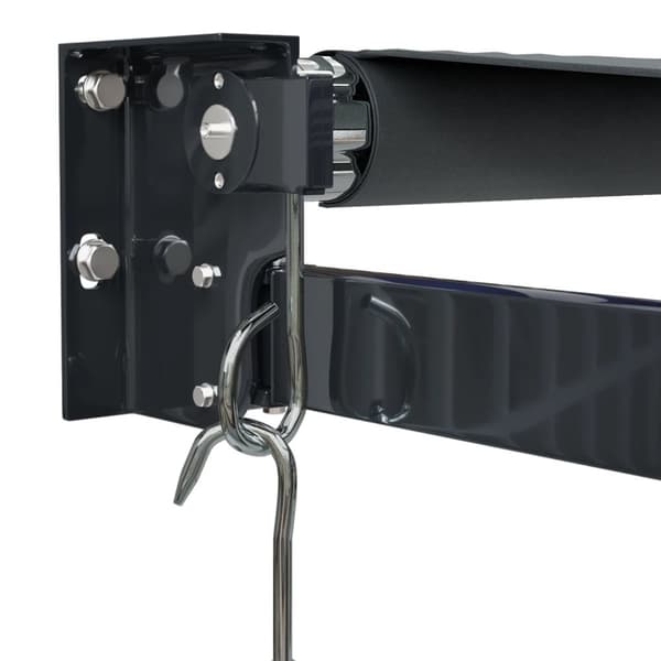 vidaXL Uttrekkbar markise antrasitt 4x3 m stoff og aluminium