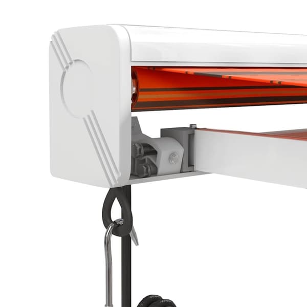 vidaXL Uttrekkbar markise oransje og brun 3x2,5 m stoff og aluminium