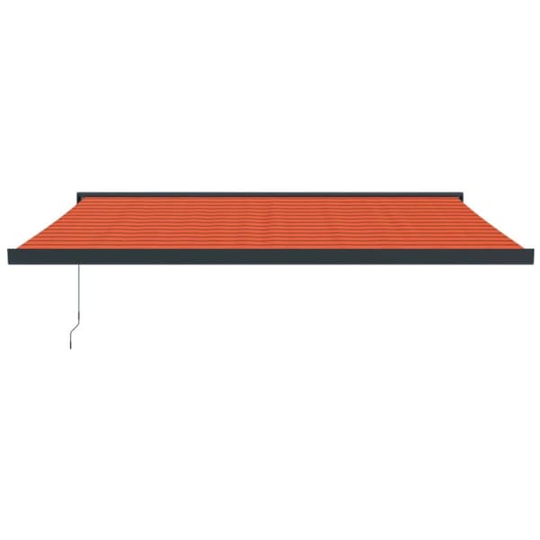 vidaXL Sisäänkelattava markiisi oranssiruskea 4x3 m kangas/alumiini