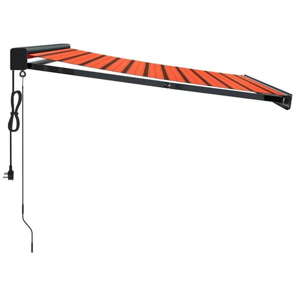 vidaXL Sisäänkelattava markiisi oranssirusk. 3,5x2,5 m kangas/alumiini