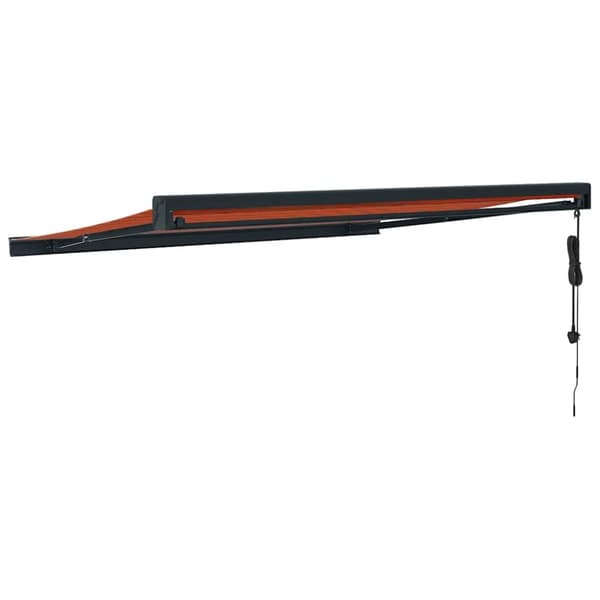 vidaXL Sisäänkelattava markiisi oranssirusk. 3,5x2,5 m kangas/alumiini