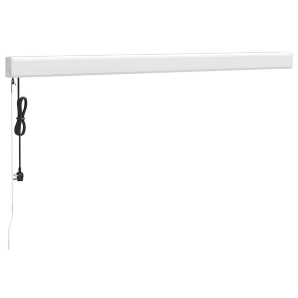 vidaXL Uttrekkbar markise gul og hvit 3x2,5 m stoff og aluminium
