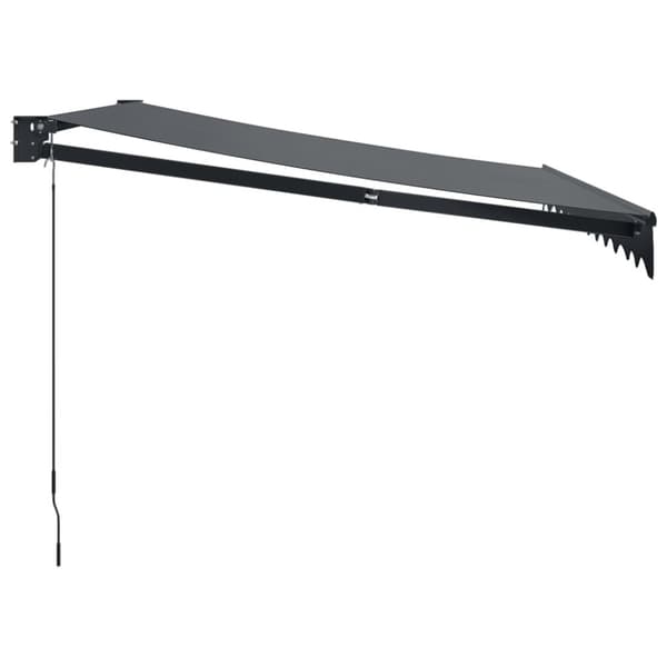 vidaXL Markis infällbar antracit 3,5x2,5 m tyg&aluminium
