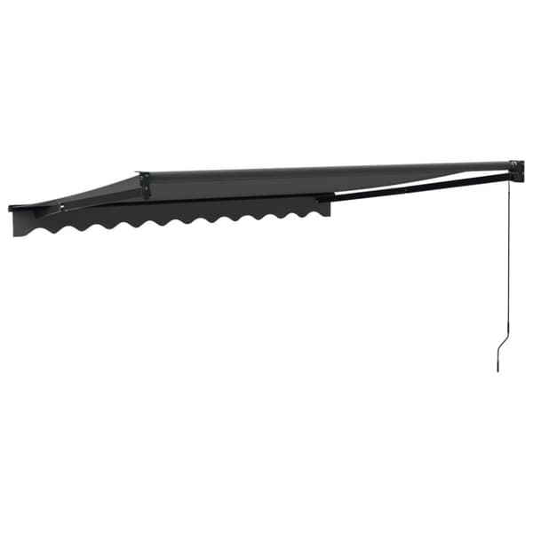 vidaXL Markis infällbar antracit 3,5x2,5 m tyg&aluminium