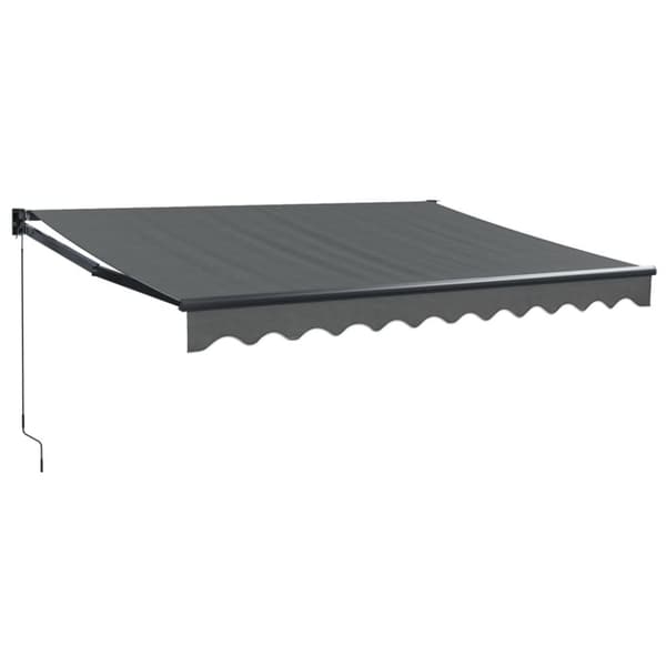 vidaXL Markis infällbar antracit 3,5x2,5 m tyg&aluminium