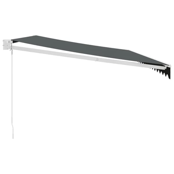 vidaXL Markis infällbar antracit 5x3 m tyg&aluminium
