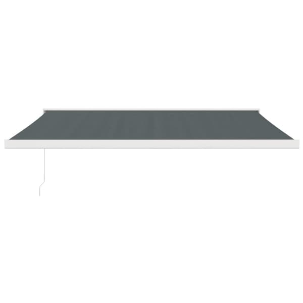 vidaXL Markis infällbar antracit 4x3 m tyg&aluminium