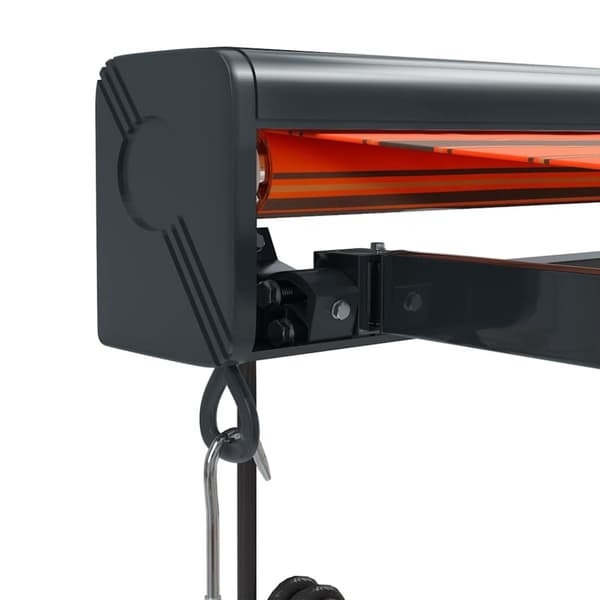 vidaXL Markis infällbar orange och brun 3x2,5 m tyg&aluminium