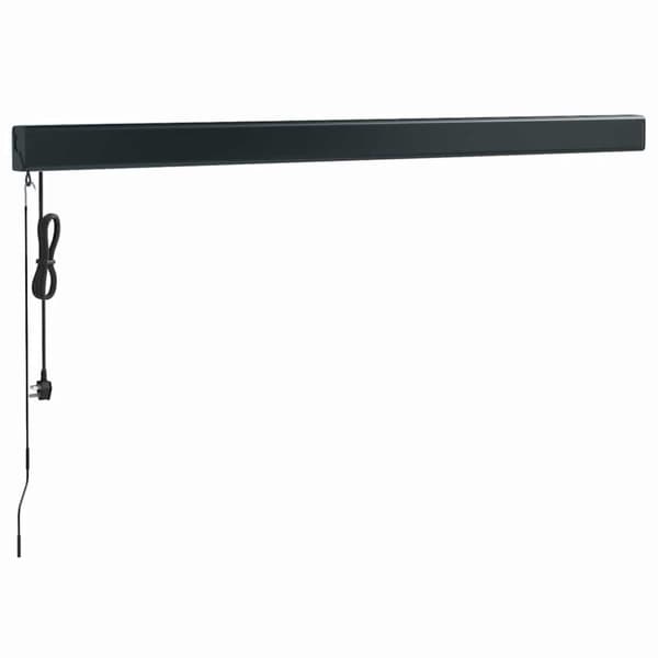 vidaXL foldemarkise 3,5x2,5 m stof og aluminium gul og hvid