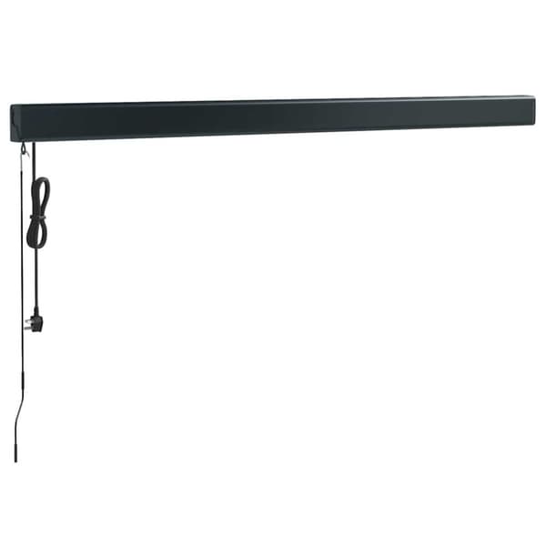 vidaXL Uttrekkbar markise gul og hvit 3x2,5 m stoff og aluminium