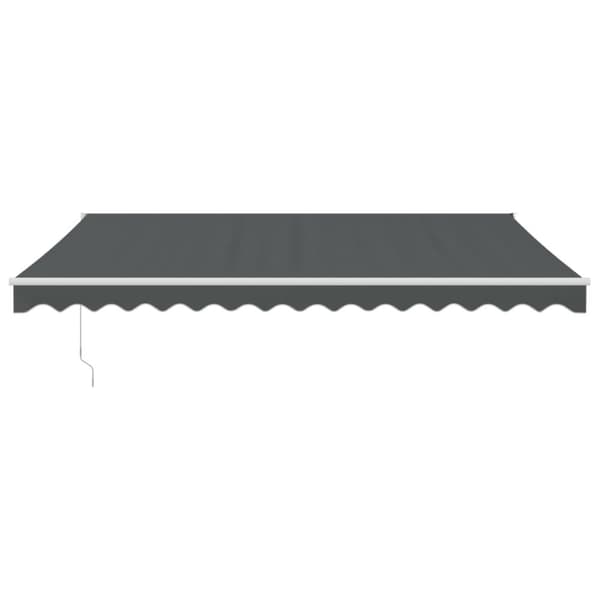 vidaXL Uttrekkbar markise antrasitt 4,5x3 m stoff og aluminium