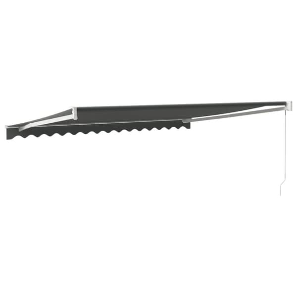 vidaXL Uttrekkbar markise antrasitt 4,5x3 m stoff og aluminium