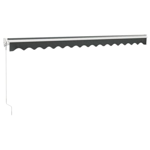 vidaXL Uttrekkbar markise antrasitt 4,5x3 m stoff og aluminium