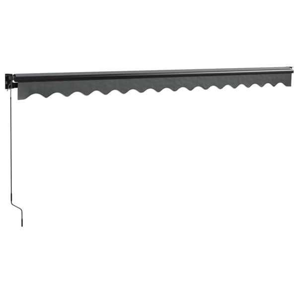 vidaXL Markis infällbar antracit 4,5x3 m tyg&aluminium