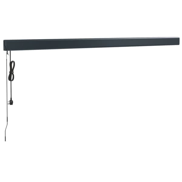 vidaXL Markis infällbar gul och vit 4,5x3 m tyg&aluminium