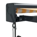 Miniatyrbilde 7 av 10: vidaXL Uttrekkbar markise gul og hvit 4x3 m stoff og aluminium
