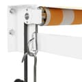 Miniatyrbilde 7 av 10: vidaXL Automatisk uttrekkbar markise gul og hvit 3,5x2,5 m