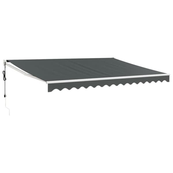 vidaXL Automatisk uttrekkbar markise antrasitt 4,5x3 m