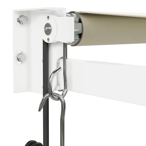 vidaXL Automatisk uttrekkbar markise kremhvit 4x3 m