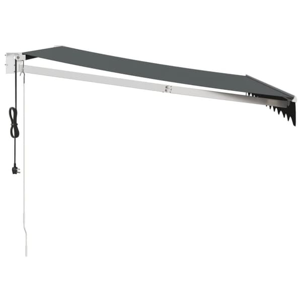 vidaXL Automatisk uttrekkbar markise antrasitt 3,5x2,5 m