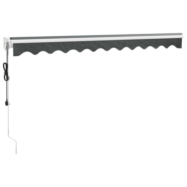 vidaXL Automatisk uttrekkbar markise antrasitt 3,5x2,5 m
