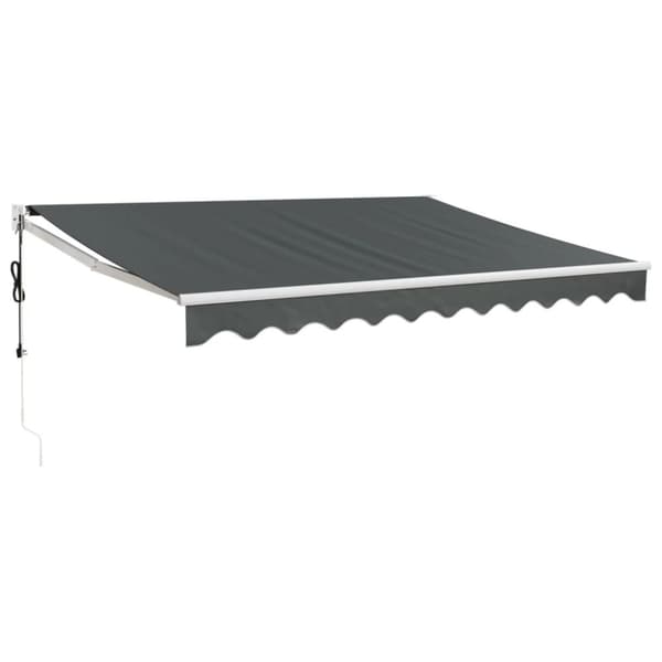vidaXL Automatisk uttrekkbar markise antrasitt 3,5x2,5 m