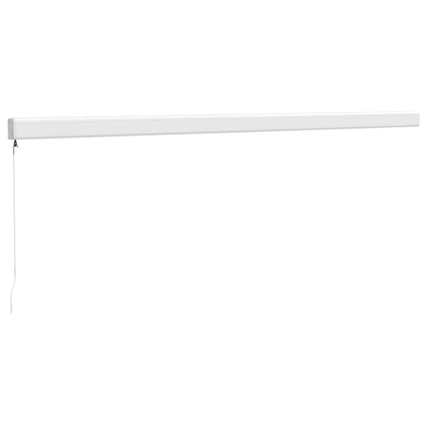 vidaXL Uttrekkbar markise kremhvit 5x3 m stoff og aluminium
