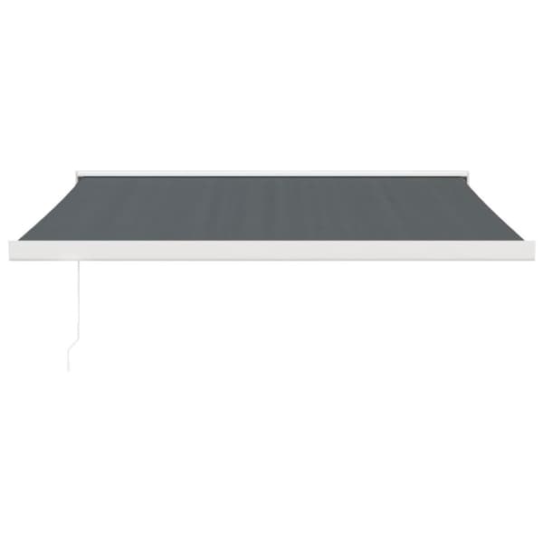 vidaXL Uttrekkbar markise antrasitt 3,5x2,5 m stoff og aluminium