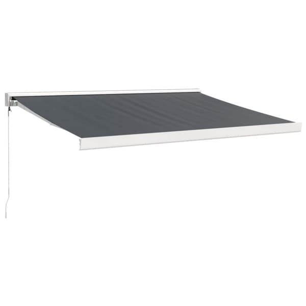 vidaXL Uttrekkbar markise antrasitt 3,5x2,5 m stoff og aluminium
