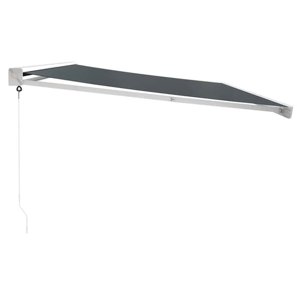 vidaXL Uttrekkbar markise antrasitt 5x3 m stoff og aluminium