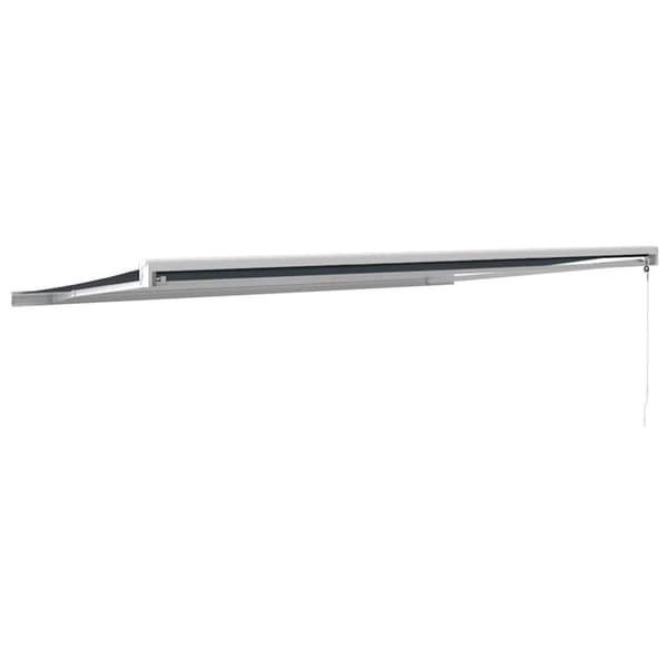 vidaXL Uttrekkbar markise antrasitt 5x3 m stoff og aluminium