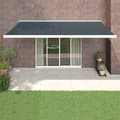 Miniatyrbillede 1 af 9: vidaXL foldemarkise 5x3 m stof og aluminium antracitgrå