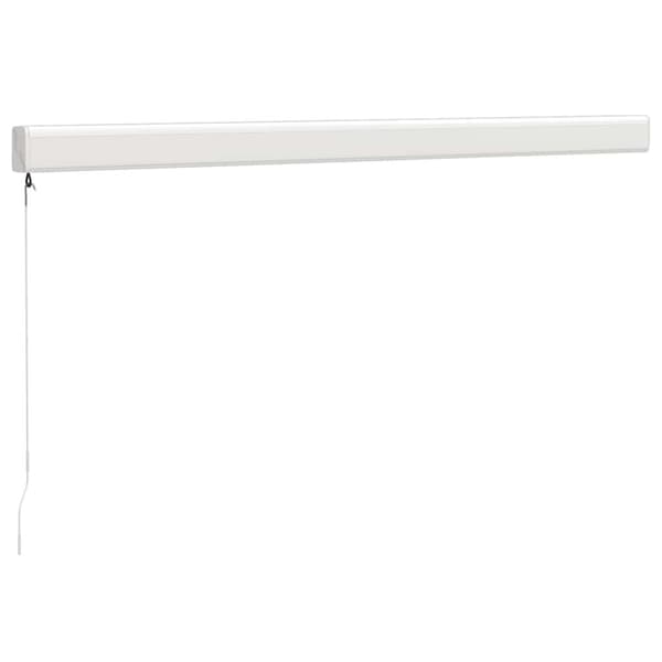 vidaXL Uttrekkbar markise gul og hvit 3x2,5 m stoff og aluminium