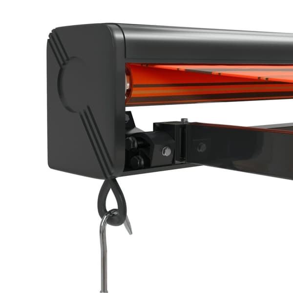 vidaXL Uttrekkbar markise oransje og brun 3x2,5 m stoff og aluminium