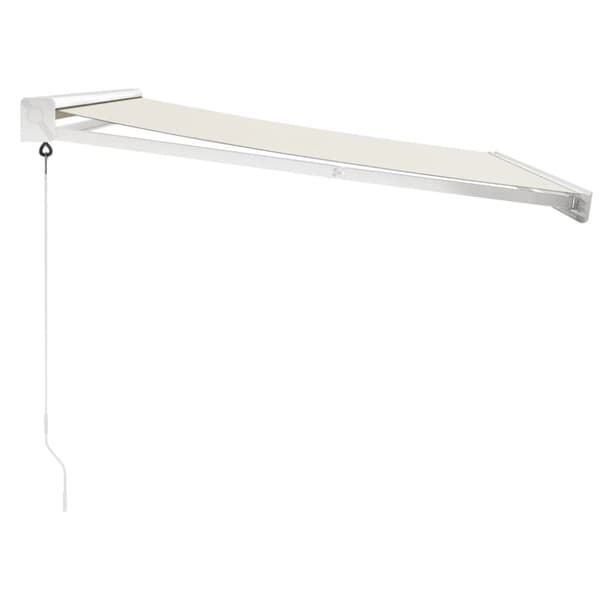 vidaXL Uttrekkbar markise kremhvit 3x2,5 m stoff og aluminium