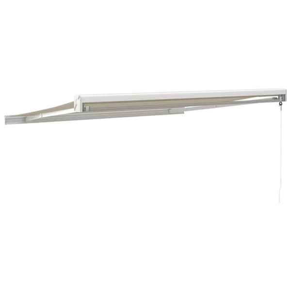 vidaXL Uttrekkbar markise kremhvit 3x2,5 m stoff og aluminium